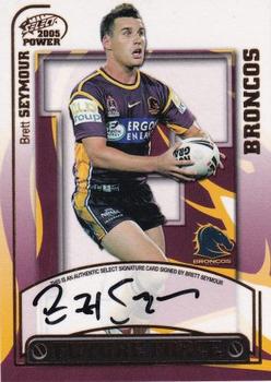 2005 Select Power - Future Force Signature Cards #FF1 Brett Seymour Front